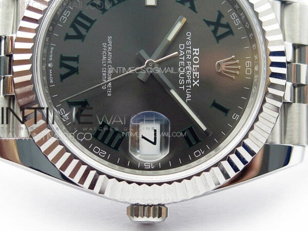 DateJust 41 126334 NTF 1:1 Best Edition 904L Steel Gray Roman Dial on Jubilee Bracelet VR3235 – Bild 12