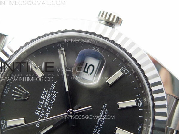 DateJust 41 126334 Clean 1:1 Best Edition 904L Steel Gray Stick Dial on Jubilee Bracelet VR3235 – Bild 13