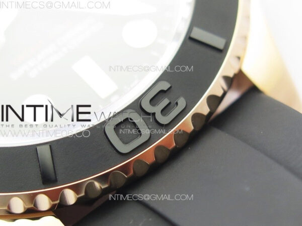 Yacht-Master 126655 RG VSF 1:1 Best Edition Black Ceramic Bezel on Oysterflex Rubber Strap VS3235 – Bild 12