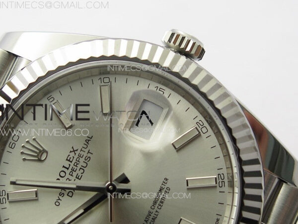 DateJust 41 126334 Clean 1:1 Best Edition 904L Steel Silver Stick Dial on Jubilee Bracelet VR3235 – Bild 12