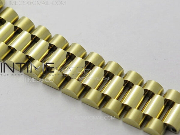 DateJust 31mm 278274 YG GMF Best Edition Green Flowers Crystals Dial on YG President Bracelet A2824 – Bild 13