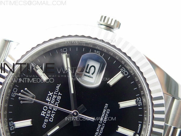 DateJust 41 126334 Clean 1:1 Best Edition 904L Steel Black Stick Dial on Jubilee Bracelet VR3235 – Bild 13