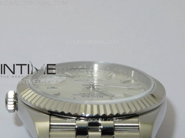 DateJust 41 126334 ZF 1:1 Best Edition 904L Steel Silver Dial Stick Marker on Jubilee Bracelet A2824 (Free Key Ring) – Bild 13
