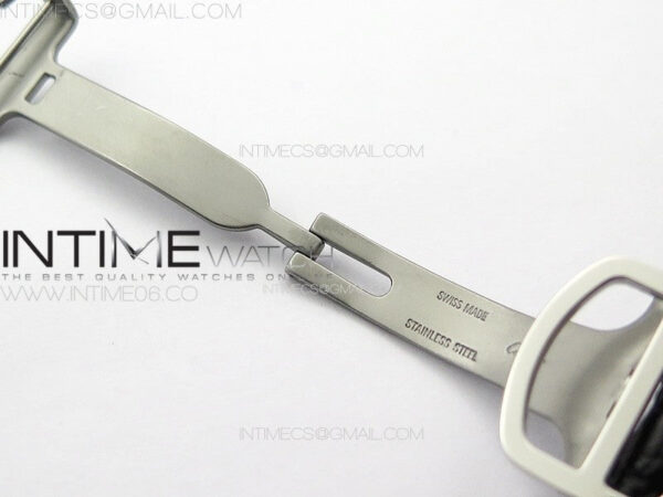 Tank Solo Ladies 28mm SS K11F 1:1 Best Edition White Dial on Black Coroc Leather Strap Ronda Quartz – Bild 13