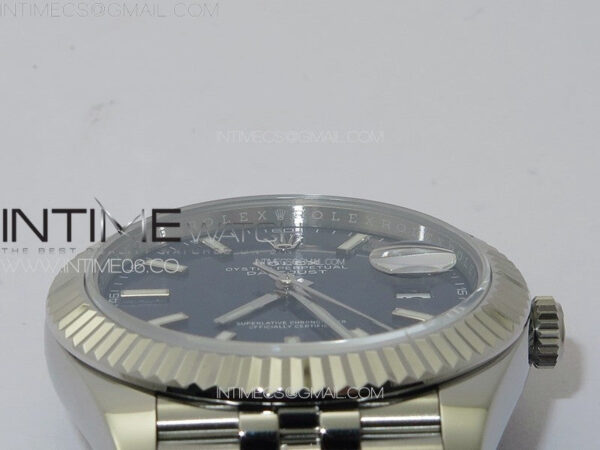 DateJust 41 126334 ZF 1:1 Best Edition 904L Steel Blue Dial Stick Marker on Jubilee Bracelet A2824 (Free Key Ring) – Bild 13