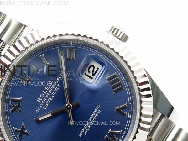 DateJust 41 126334 ZF 1:1 Best Edition 904L Steel Blue Dial Roman Marker on Jubilee Bracelet A2824 (Free Key Ring) – Bild 13