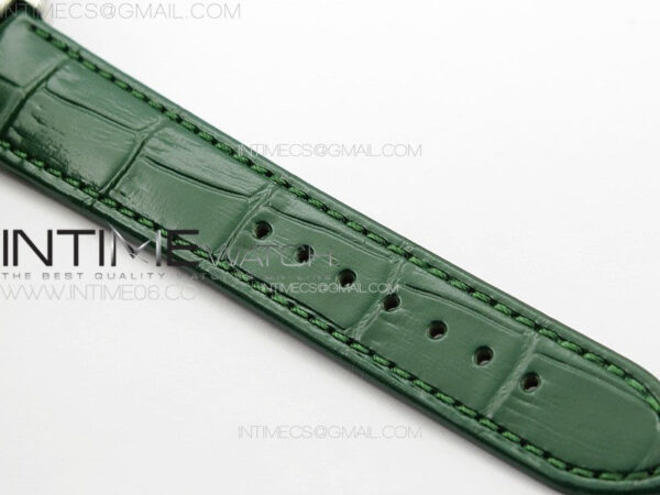 Tank Louis Ladies 25mm SS 8848F 1:1 Best Edition Green Dial on Green Leather Strap Ronda Quartz – Bild 13