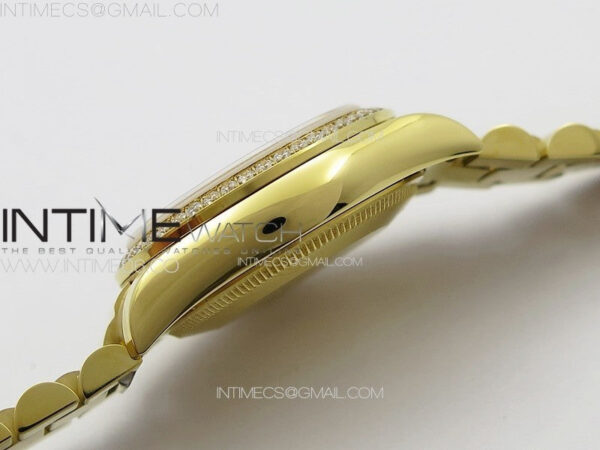 DateJust 31mm 178271 YG APSF Best Edition YG Dial Crystal Markers on President Bracelet A2824 – Bild 13