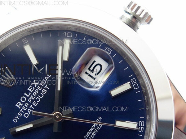 DateJust 41 126300 904L SS VSF 1:1 Best Edition Blue Dial on Oyster Bracelet VS3235 – Bild 13
