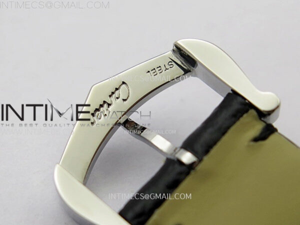 Tank Must Ladies 22mm SS AF 1:1 Best Edition White Dial on Black Leather Strap Ronda Quartz – Bild 13