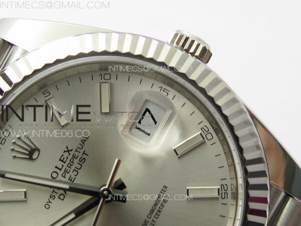 DateJust 41 126334 Clean 1:1 Best Edition 904L Steel Silver Stick Dial on Jubilee Bracelet VR3235 – Bild 13