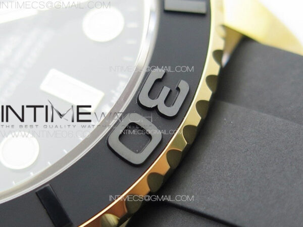 Yacht-Master 126658 YG VSF 1:1 Best Edition Black Ceramic Bezel on Oysterflex Strap VS3235 – Bild 13