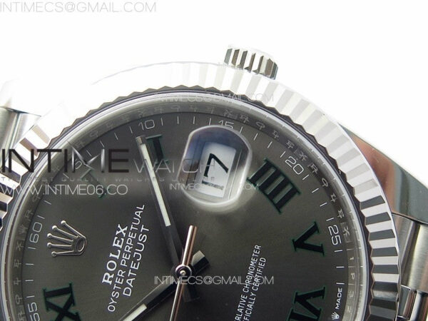DateJust 41 126334 Clean 1:1 Best Edition 904L Steel Gray Roman Dial on Jubilee Bracelet VR3235 – Bild 13