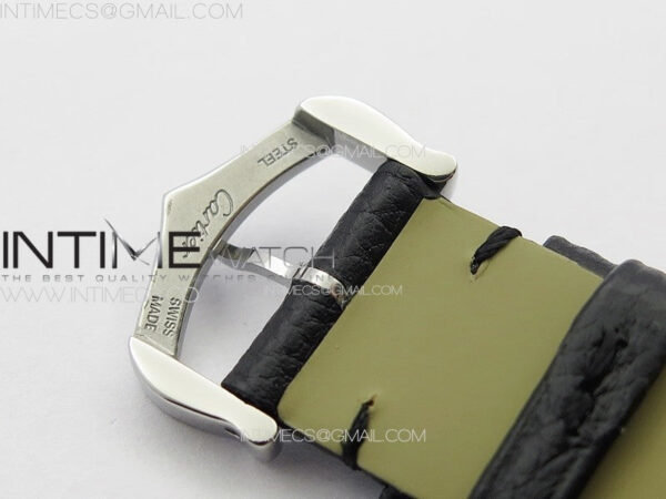 Tank Must Ladies 25mm SS K11F 1:1 Best Edition White Dial on Black Leather Strap Ronda Quartz – Bild 13