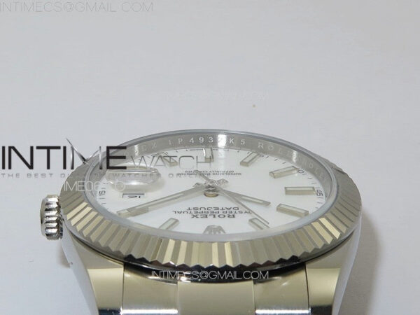 DateJust 41 126334 NTF 1:1 Best Edition 904L Steel White Stick Dial on Oyster Bracelet VR3235 – Bild 14