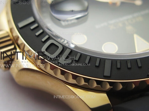 Yacht-Master 126655 RG C+F 1:1 Best Edition Black Ceramic Bezel on Oysterflex Rubber Strap VR3235 – Bild 14