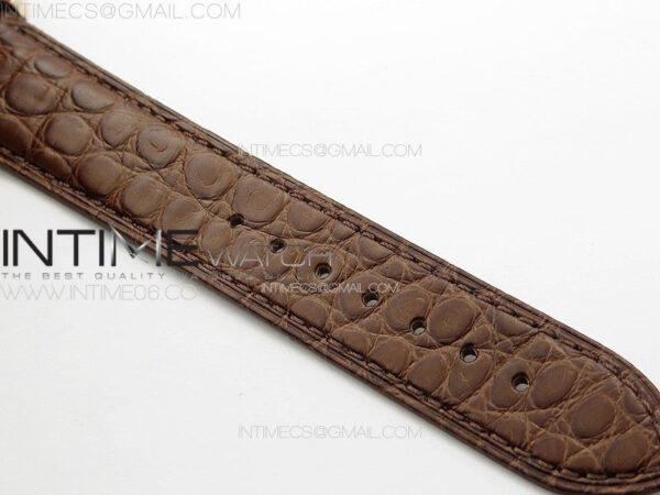 Tank Solo Ladies 28mm RG K11F 1:1 Best Edition White Dial on Brown Croco Leather Strap Ronda Quartz – Bild 14