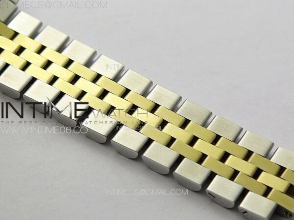 DateJust 31mm 278274 904L SS/YG Crystals Bezel GMF Best Edition Green Flowers Crystals Dial on 904L SS/YG Jubilee Bracelet A2824 – Bild 14