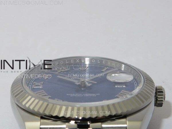 DateJust 41 126334 Clean 1:1 Best Edition 904L Steel Blue Roman Dial on Jubilee Bracelet VR3235 – Bild 14