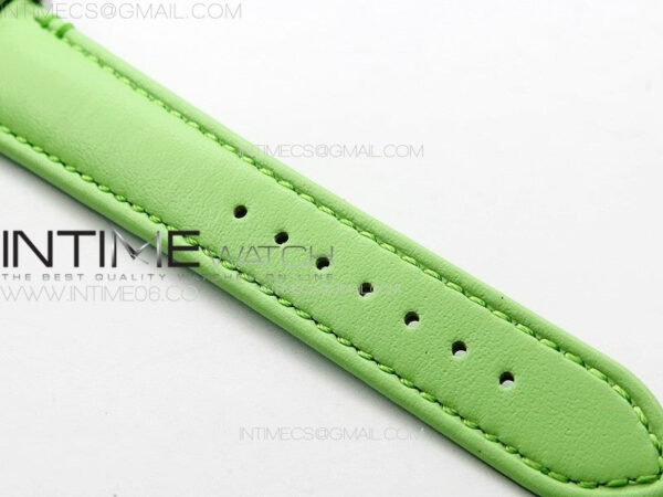 Tank Louis Ladies 25mm SS 8848F 1:1 Best Edition White Dial on Green Leather Strap Ronda Quartz – Bild 14