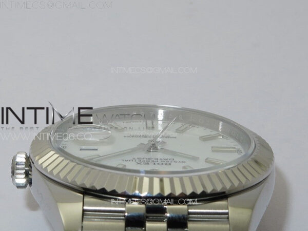 DateJust 41 126334 ZF 1:1 Best Edition 904L Steel White Dial Stick Marker on Jubilee Bracelet A2824 (Free Key Ring) – Bild 14