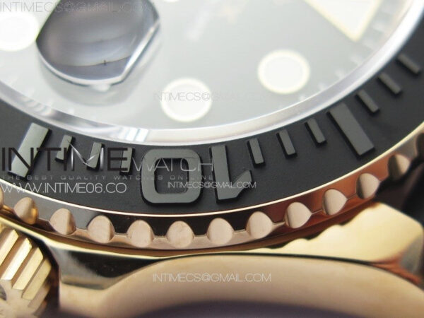 Yacht-Master 126655 RG VSF 1:1 Best Edition Black Ceramic Bezel on Oysterflex Rubber Strap VS3235 – Bild 15