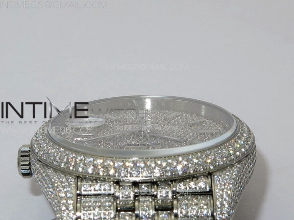 DateJust 41 126334 Full Paved Diamonds BP Best Edition Diamonds Dial Stick Markers on Jubilee Bracelet A2824 – Bild 13