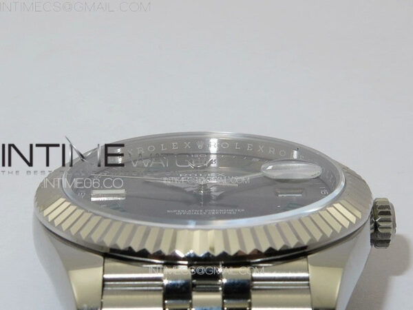 DateJust 41 126334 ZF 1:1 Best Edition 904L Steel Gray Dial Roman Marker on Jubilee Bracelet A2824 (Free Key Ring) – Bild 14