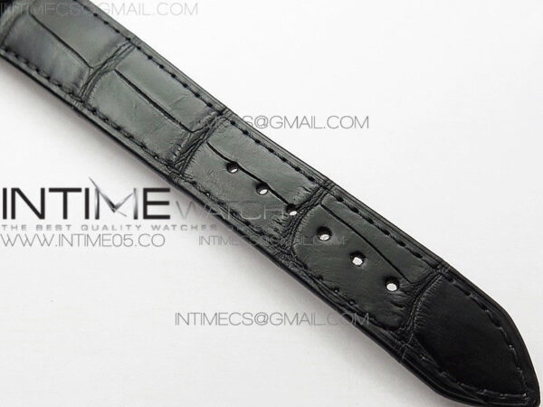 Cellini 50519 Real Date RG BP Best Edition Black Dial Stick Markers on Black Leather Strap SA3165 – Bild 14