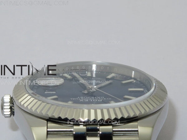 DateJust 41 126334 ZF 1:1 Best Edition 904L Steel Blue Dial Stick Marker on Jubilee Bracelet A2824 (Free Key Ring) – Bild 17