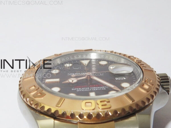 Yacht-Master 126621 904L/RG Clean 1:1 Best Edition Brown Dial On 904L/RG Bracelet VR3235 – Bild 14