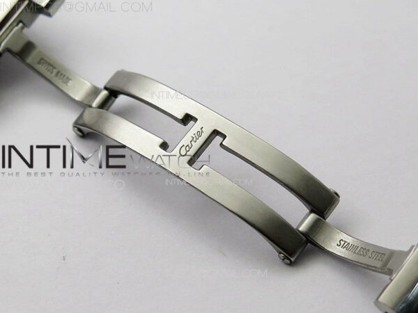 Tank Louis Ladies 25mm SS/Dia Bezel 8848F 1:1 Best Edition White Dial on SS Bracelet Ronda Quartz(Free leather strap) – Bild 14