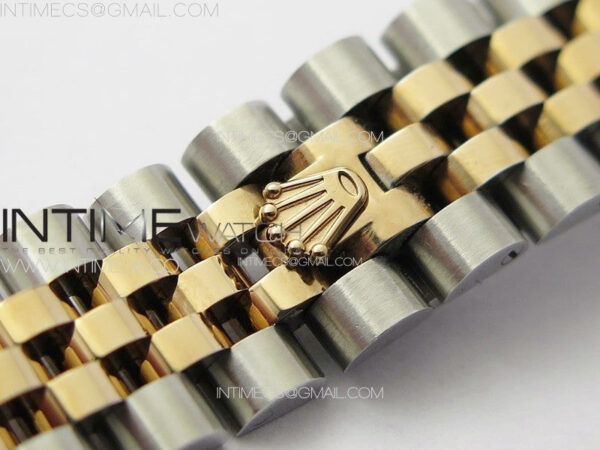 DateJust 31mm 278274 904L SS/RG GMF Best Edition Silver Flowers Crystals Dial on 904L SS/RG Jubilee Bracelet A2824 – Bild 15