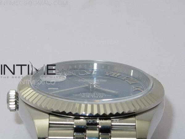 DateJust 41 126334 ZF 1:1 Best Edition 904L Steel Blue Dial Roman Marker on Jubilee Bracelet A2824 (Free Key Ring) – Bild 15