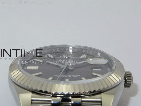 DateJust 41 126334 ZF 1:1 Best Edition 904L Steel Gray Dial Stick Marker on Jubilee Bracelet A2824 (Free Key Ring) – Bild 16
