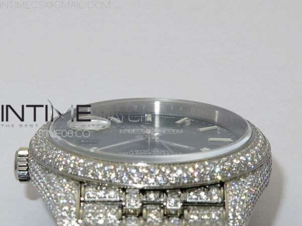 DateJust 41 126334 Full Paved Diamonds BP Best Edition Green Dial Sticks Markers on Jubilee Bracelet A2824 – Bild 15