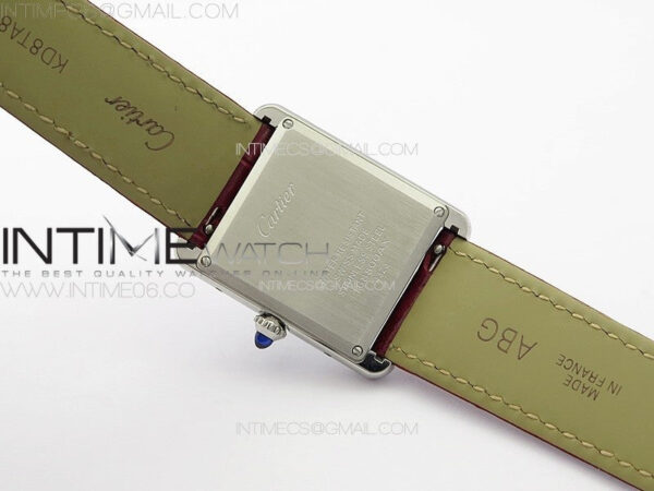 Tank Louis Ladies 25mm SS 8848F 1:1 Best Edition Red Dial on Red Leather Strap Ronda Quartz – Bild 15