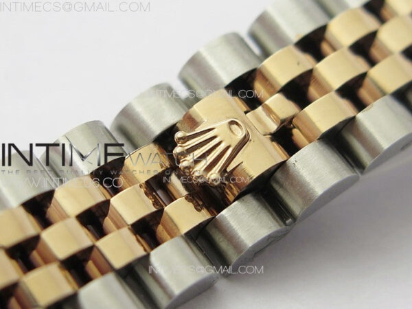 Datejust 28mm 279179 SS/RG APSF Best Edition White Dial Roman Markers on SS/RG Jubilee Bracelet NH05 – Bild 14