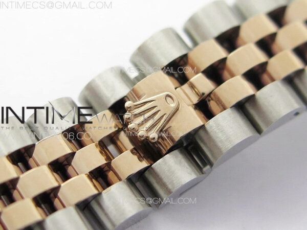 Datejust 28mm 279179 SS/RG APSF Best Edition Brown Dial Crystals Markers on SS/RG Jubilee Bracelet NH05 – Bild 17