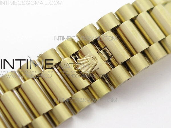 Day-Date 40mm 228239 BP New Dial Version 904 YG  Green Stick Markers Dial on YG President Bracelet A2836 – Bild 15