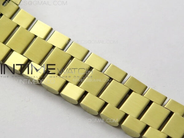 DateJust 31mm 278274 YG Crystals Bezel GMF Best Edition Green Flowers Crystals Dial on YG President Bracelet A2824 – Bild 15