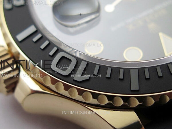 Yacht-Master 126655 Weight RG/Tungsten Gold ARF 1:1 Best Edition Black Ceramic Bezel on Oysterflex Rubber Strap VS3235 – Bild 15
