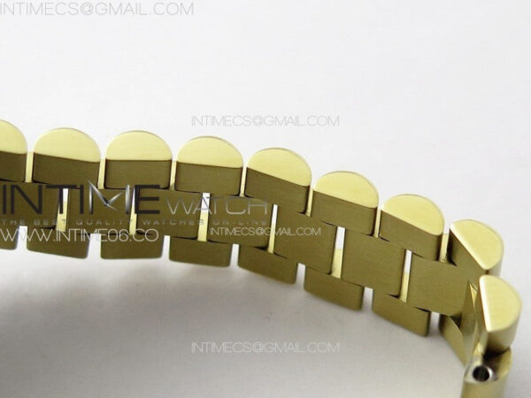 DateJust 31mm 278274 YG GMF Best Edition Green Flowers Crystals Dial on YG President Bracelet A2824 – Bild 15