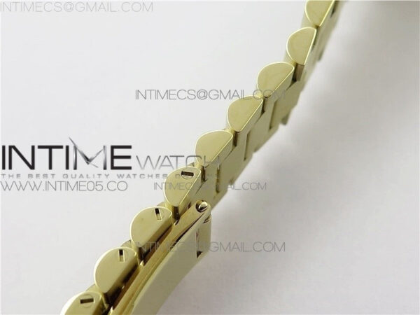 Day-Date 36 128239 YG BP Best Edition Green Crystal Markers Dial on YG President Bracelet – Bild 13