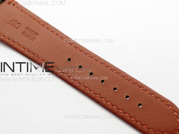 Tank Louis Ladies 25mm SS 8848F 1:1 Best Edition White Dial on Orange Leather Strap Ronda Quartz – Bild 15