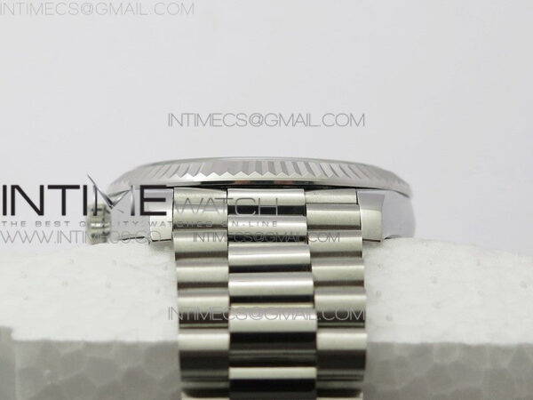 Day Date 40mm SS BP 1:1 Best Edition Gray Stick Dial on SS Bracelet A2836 – Bild 15