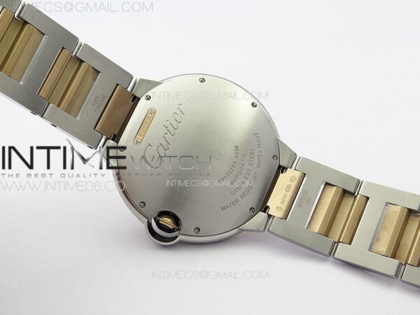Ballon Bleu 42mm SS/RG K3F 1:1 Best Edition White Texture Dial on SS Bracelet A2824 – Bild 15