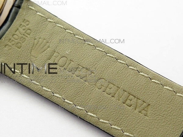 Cellini 50519 Real Date RG BP Best Edition Black Dial Stick Markers on Black Leather Strap SA3165 – Bild 15
