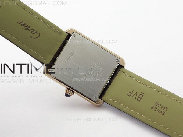 Tank Solo Ladies 25mm RG K11F 1:1 Best Edition White Dial on Brown Leather Strap Ronda Quartz – Bild 15
