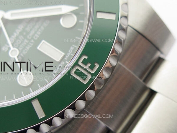 Submariner 116610LV 904L SS Case Best Edition Green Dial On 904L Bracelet ZZF V3 – Bild 16
